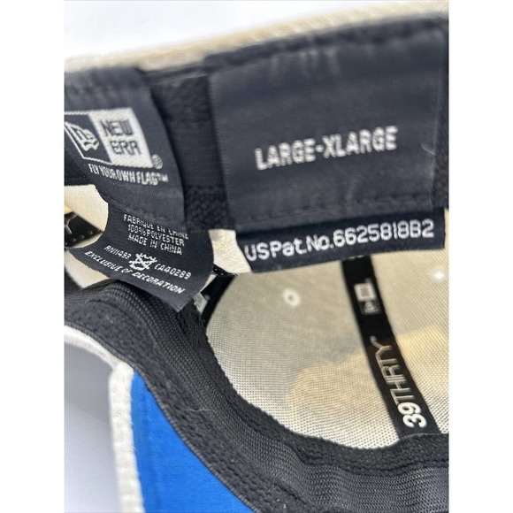 New Era NFL Detroit Lions Cap Blue Embroidered White 39 Thirty Brand L/XL - Picture 7 of 12